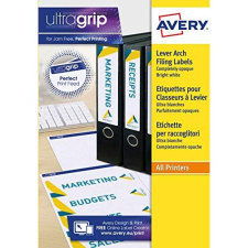 Avery - Caja de 175 etiquetas blancas de 38×192 mm, adhesivo permanente, para lomo de archivadores y carpetas
