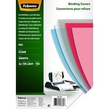 Fellowes - Pack 100 tapas encuadernar, PVC A4 150 µ transparentes