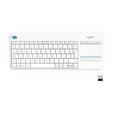 Teclado inalámbrico con touchpad Logitech K400 plus blanco