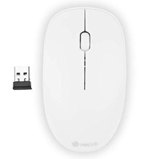 Raton óptico NGS Fog inalámbrico blanco USB 2.4 GHz