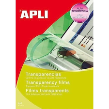 Apli 859 - Transparencias para fotocopiadoras, carga individual, A4 (210×297 mm)